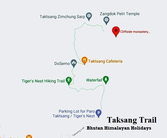 Paro-Taksang-Trail-Map