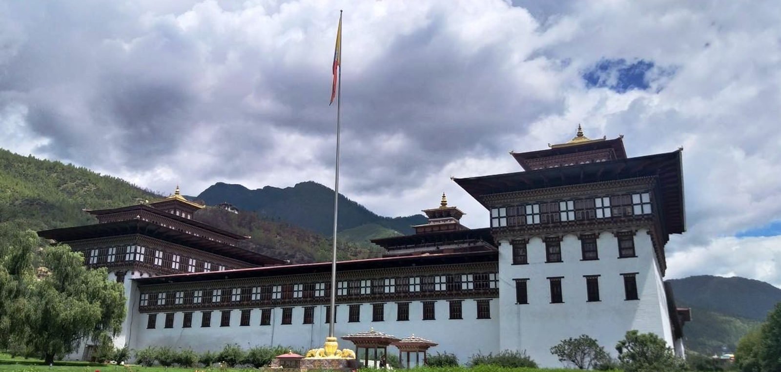Tashichhoedzong, the seat of government in Thimphu